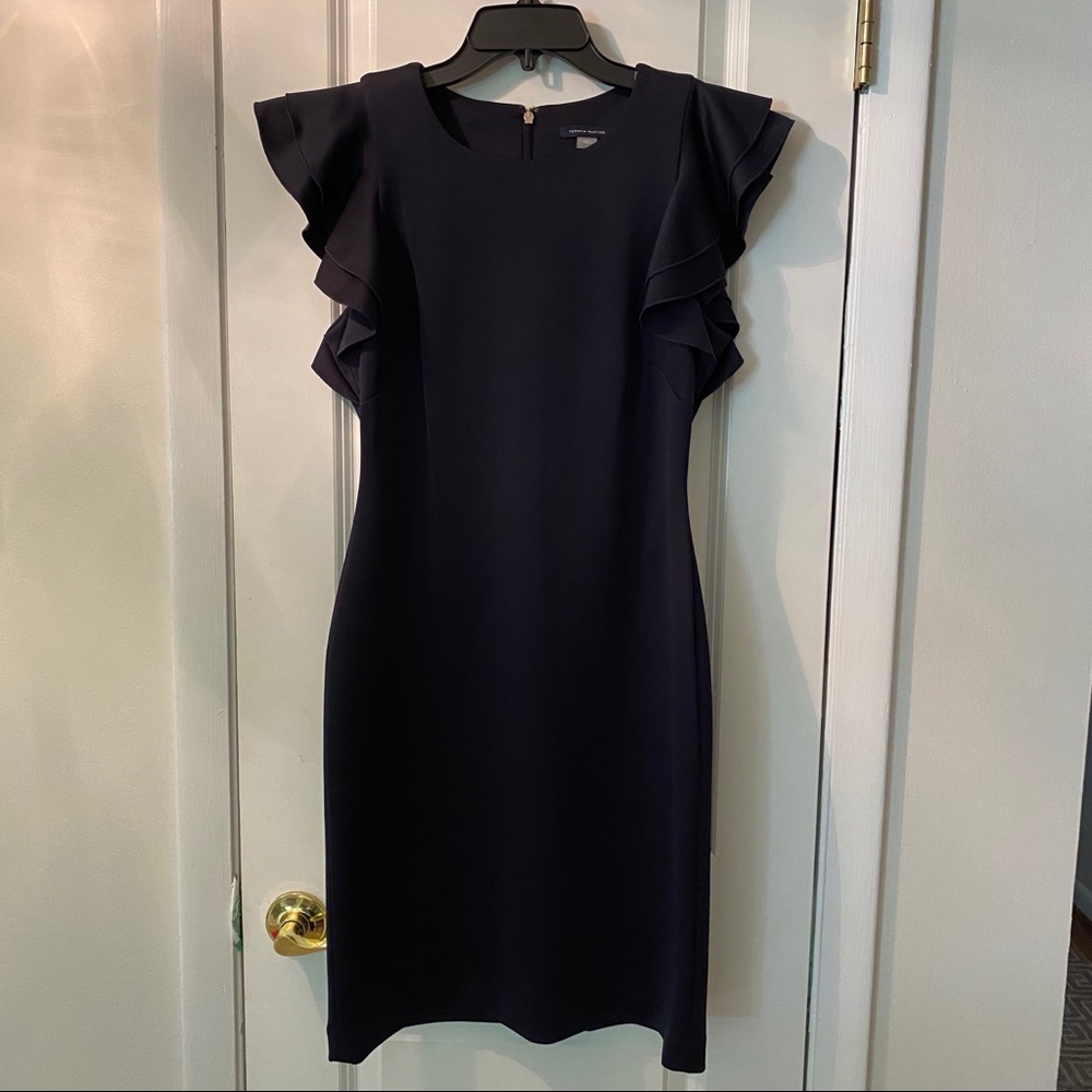 NWOT Tommy Hilfiger Navy Blue Scuba Sheath Dress